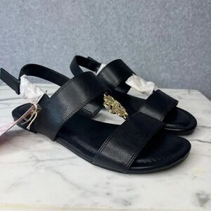 Sam and Libby Women’s Sandals Black Faux Leather New size 7
